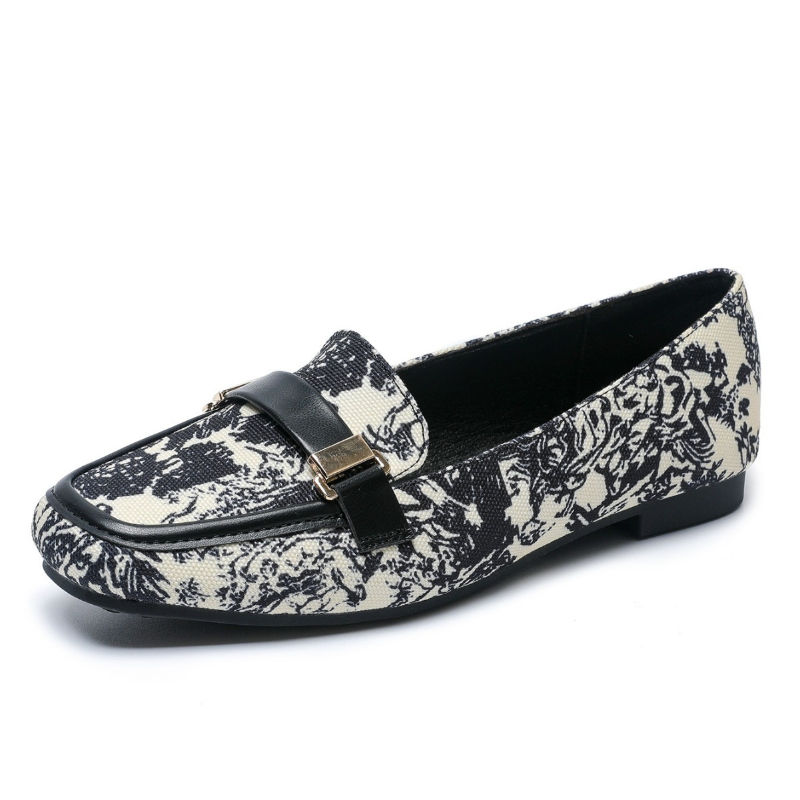 Women'S Shoes Large - 가을 플랫 여성 신발 벨트 버클