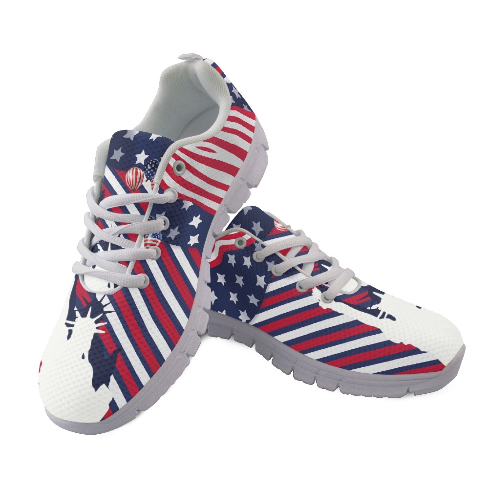 Women'S Shoes Liberty - 컬러애니멀 자유의 여신상 디자인 운동화, 여성용