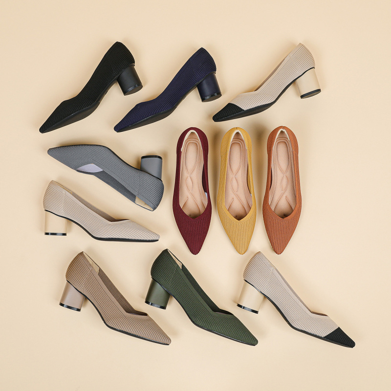 Court Heel Pointed - 프린세스 하이힐 여성 청키힐 2026 신상