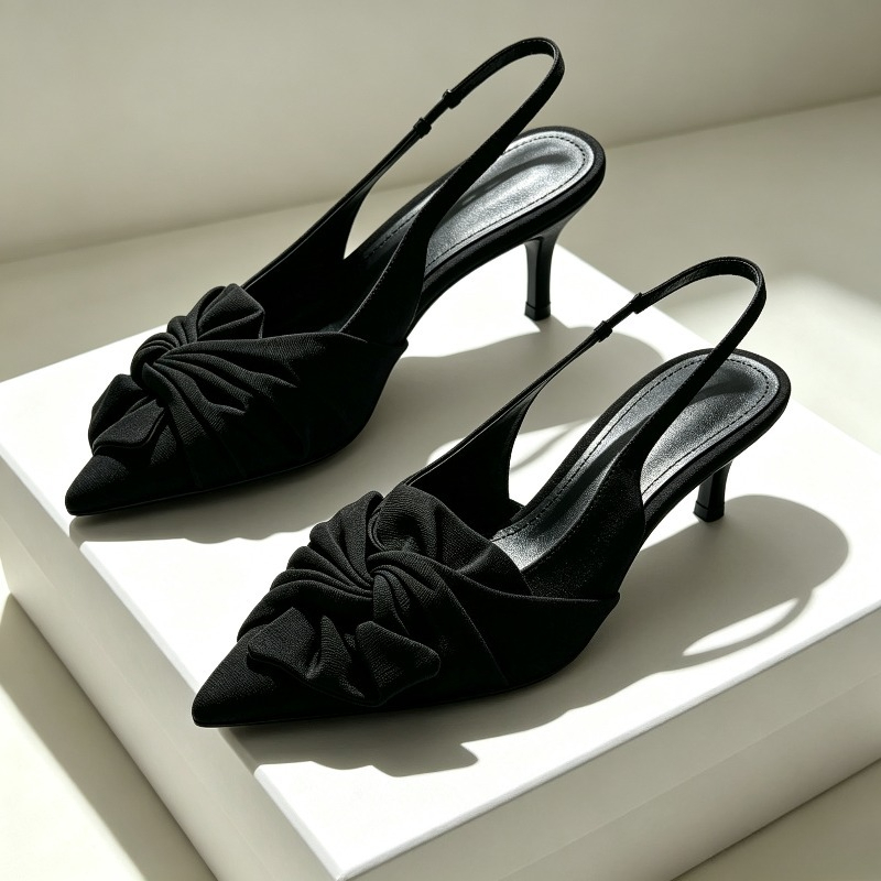 Women Shoes Brands - 우아한 리본 포인티드 토 펌프스 여성