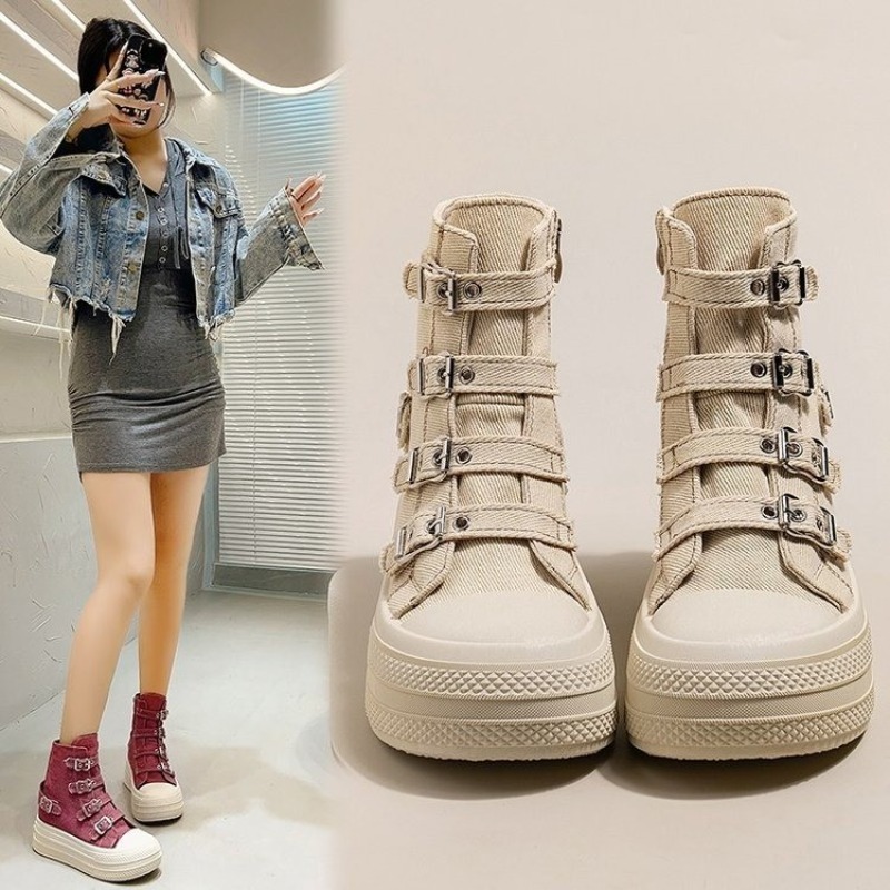여성용 2025년 봄/여름 신상 캐주얼 다용도 하이탑  - Women'S Shoes Large 리뷰 및 가격
