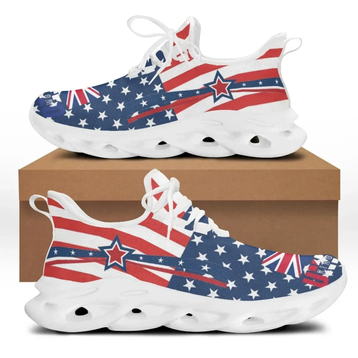 7.4 미국 국기 자유의 여신상 프린트 여성용 플랫 슈 - Women'S Shoes Liberty 리뷰 및 가격