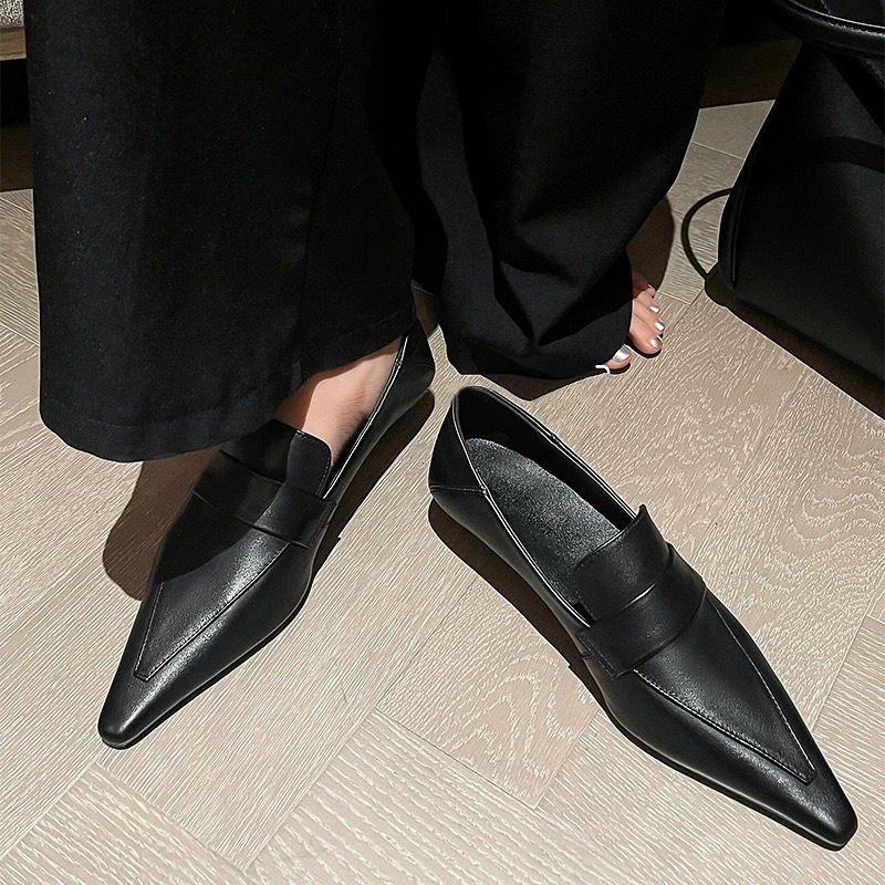 뾰족한 앞코 펌프스 우아한 여성 신발 패션 얕은 굽 영 - Women Shoes Brands 리뷰 및 가격