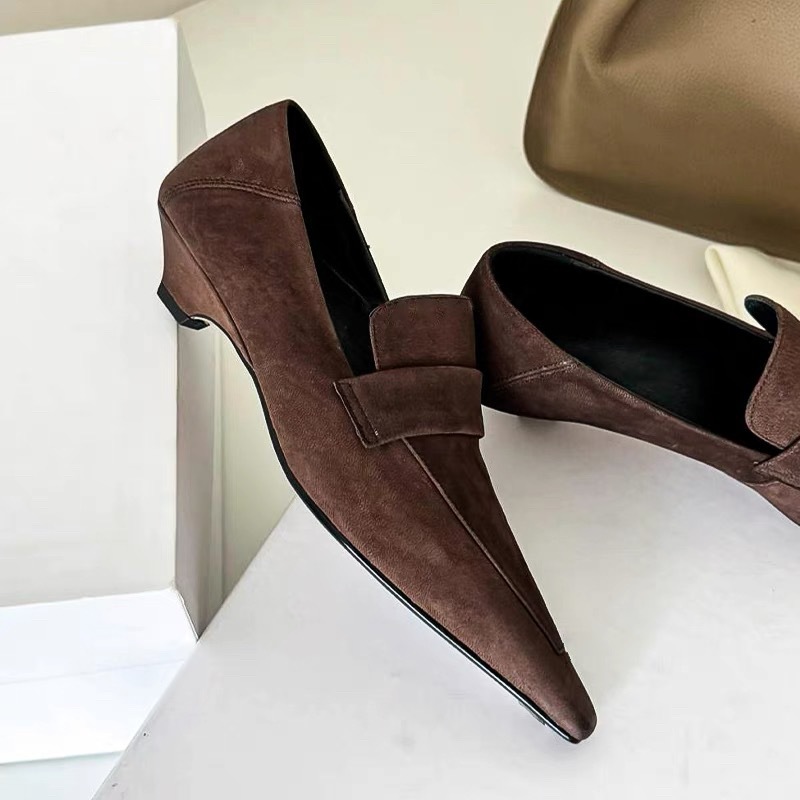 뾰족한 앞코 펌프스 우아한 여성 신발 패션 얕은 굽 영 - Women Shoes Brands 리뷰 및 가격