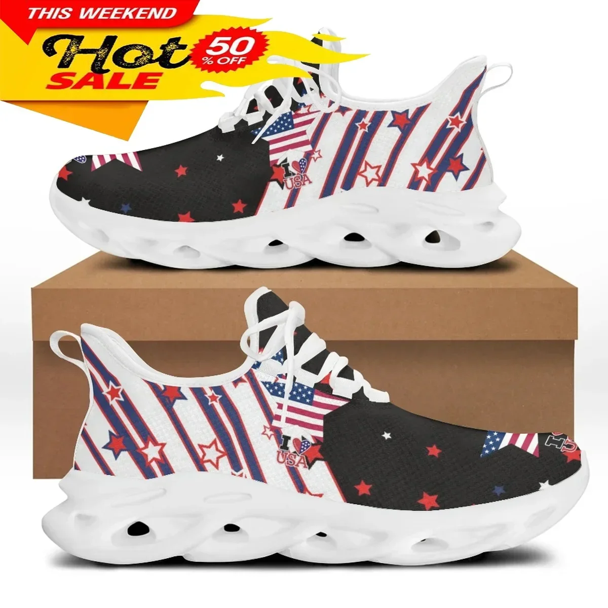 7.4 미국 국기와 자유의 여신상이 프린트된 여성용 플 - Women'S Shoes Liberty 리뷰 및 가격