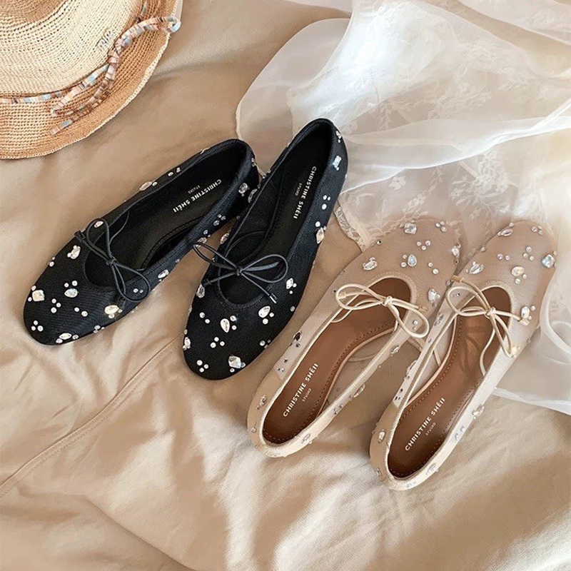 여름 우아한 여성용 반짝이는 라인스톤 리본 메쉬 블록  - Women'S Shoes Large 리뷰 및 가격