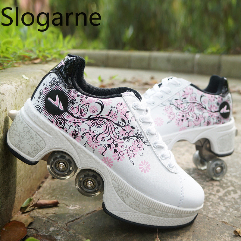 여성용 4륜 변형 롤러 스케이트 신발 남성용 캐주얼 스 - Women Shoes Sneakers 리뷰 및 가격