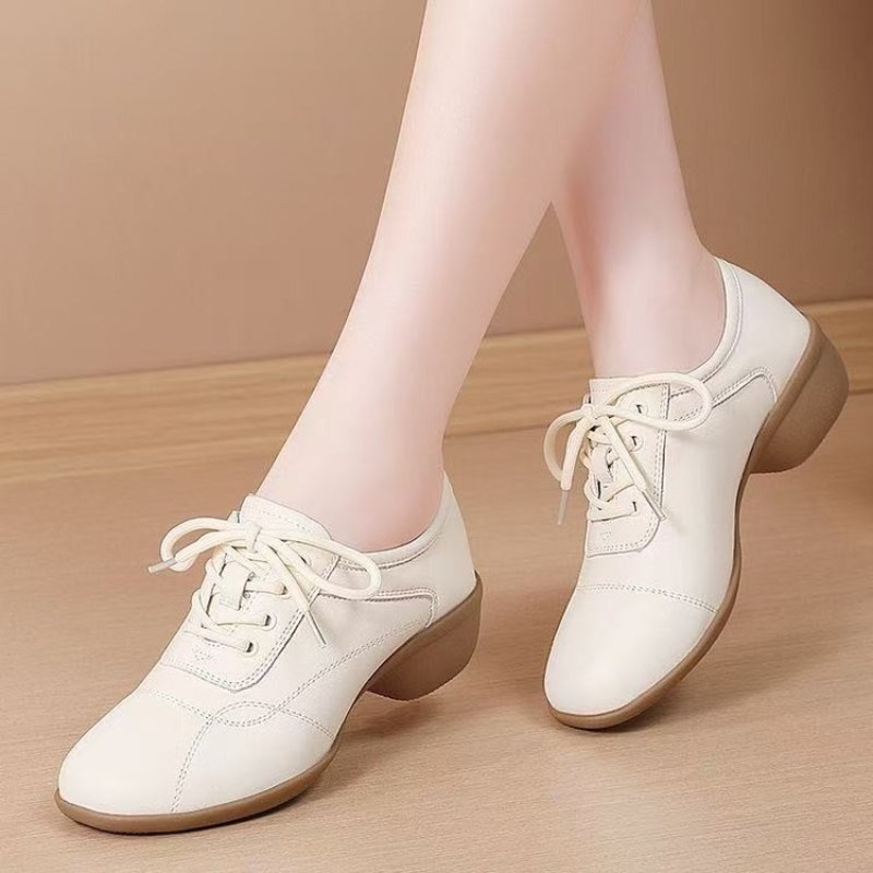 여성용 로우힐 댄스 스니커즈 레이스업 소프트 인조 가죽 - Women Shoes Sneakers 리뷰 및 가격