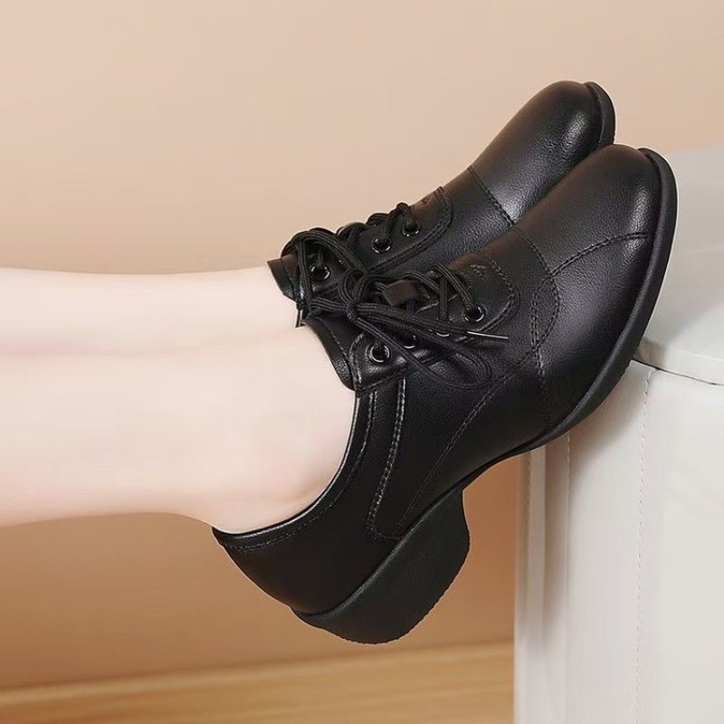 여성용 로우힐 댄스 스니커즈 레이스업 소프트 인조 가죽 - Women Shoes Sneakers 리뷰 및 가격