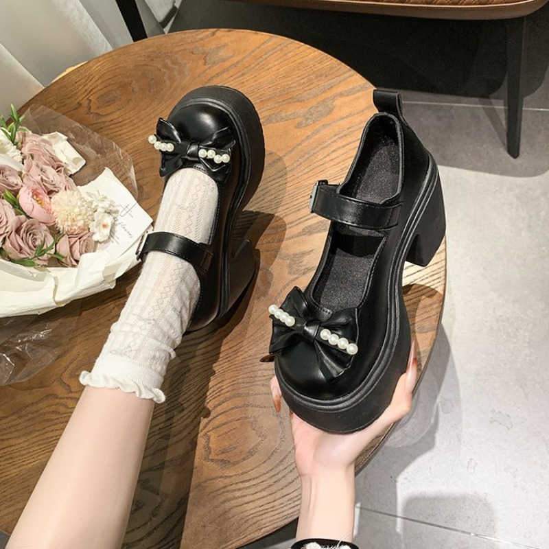 2026 로리타 슈즈 블랙 슈퍼 하이힐 메리 제인 슈즈 - Women'S Shoes Large 리뷰 및 가격
