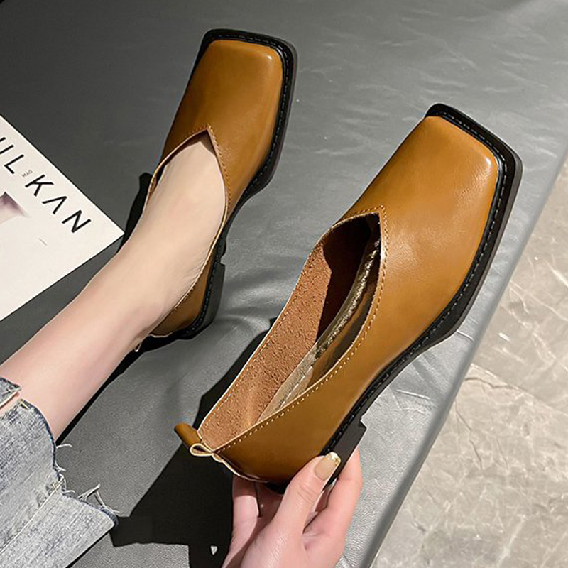 로마 여성 로우힐 펌프스 여성 신발 플랫 슈즈 스퀘어  - Women Shoes Sneakers 리뷰 및 가격