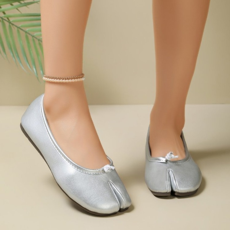 여성용 스플릿 토 발레 플랫 노트 장식 슬립온 플랫 슈 - Women'S Shoes Large 리뷰 및 가격