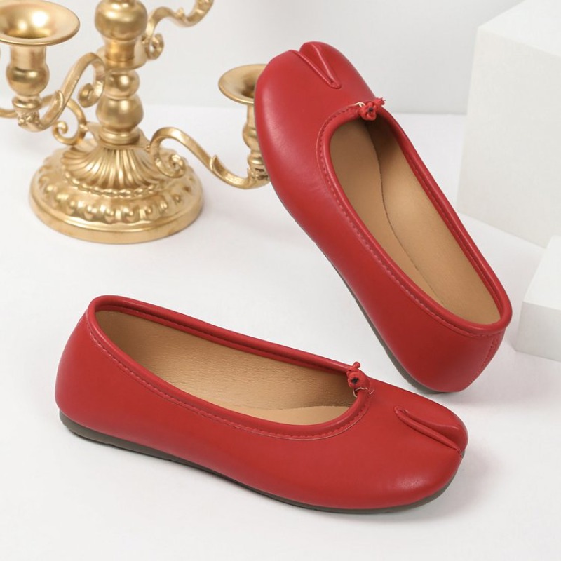 여성용 스플릿 토 발레 플랫 노트 장식 슬립온 플랫 슈 - Women'S Shoes Large 리뷰 및 가격