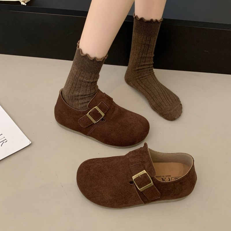 여성용 스웨이드 클로즈드 백 버켄 슈즈, 사각 메탈 버 - Women'S Shoes Large 리뷰 및 가격