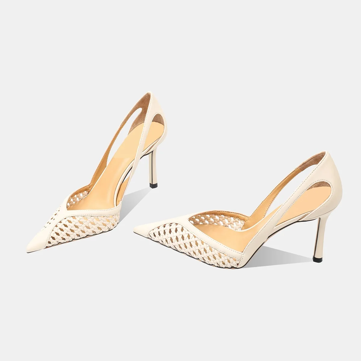 여성 패션 홀로우 메쉬 샌들 브랜드 뾰족한 앞코 얕은  - Women Shoes Brands 리뷰 및 가격